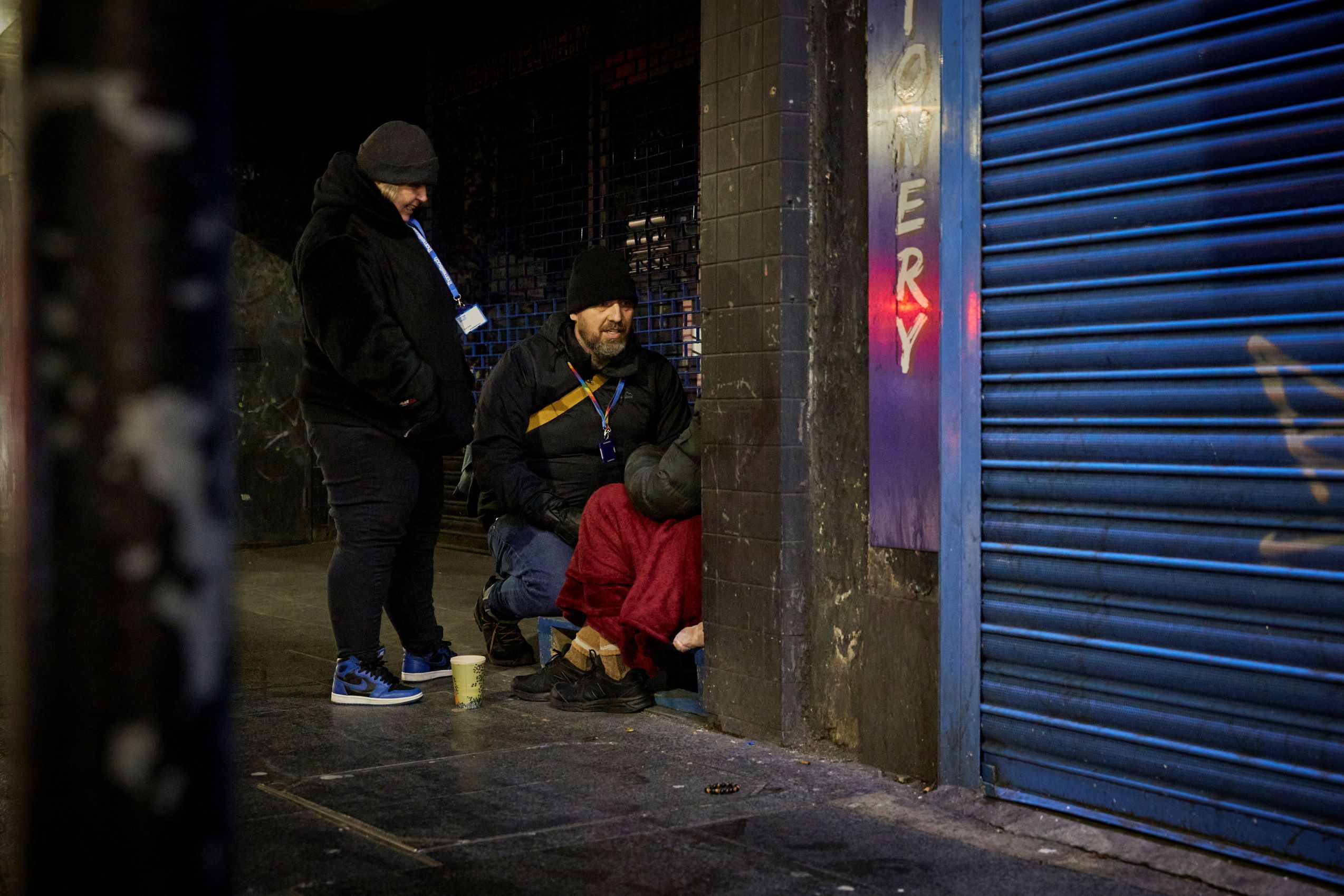 City of London outreach team helping person sleeping rough 